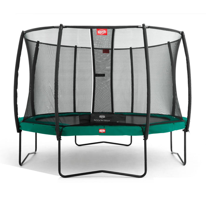 BERG Champion Green + Safety Net Deluxe Trampoline