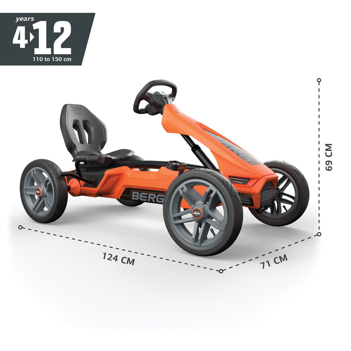 BERG Rally NRG Orange Pedal Go-Kart