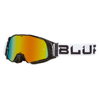 Blur B-20 Goggle Flat Black/White w/Radium Red Lens