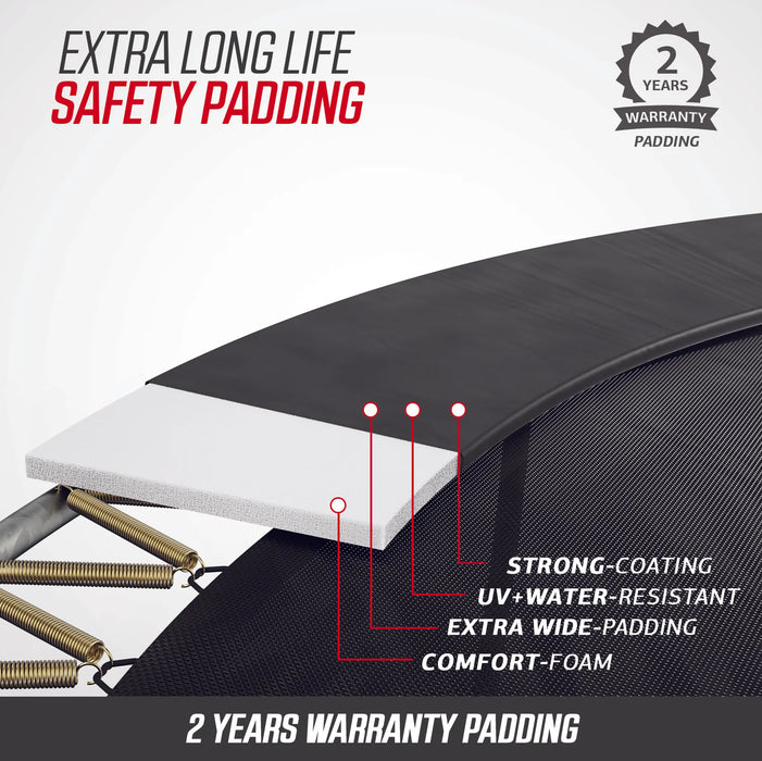 BERG Champion Green + Safety Net Deluxe Trampoline