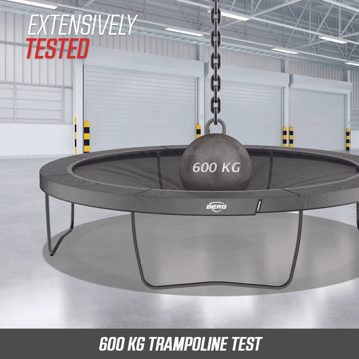 BERG Champion Green + Safety Net Deluxe Trampoline