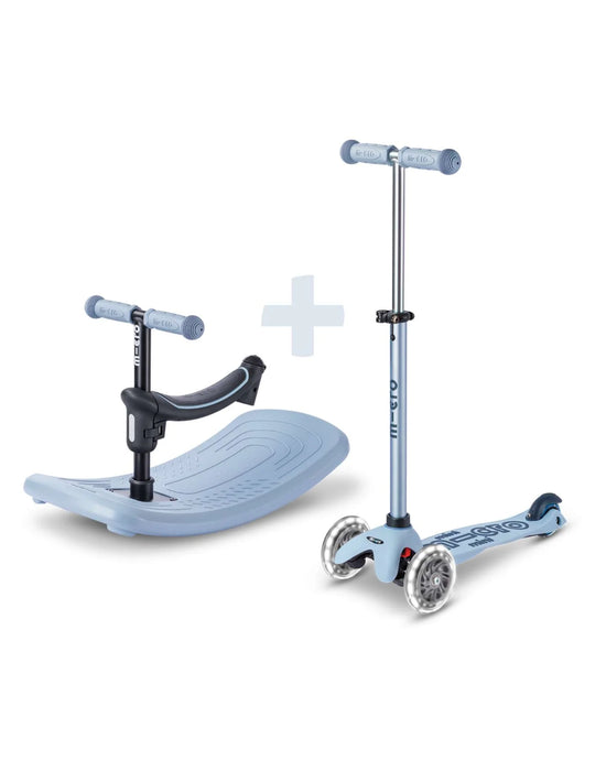 Micro Rock & Go Mini Deluxe LED 3 Wheel Scooter