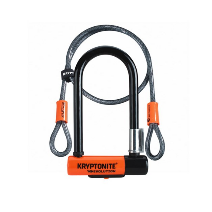 Kryptonite Evolution Mini U-Lock with Kryptoflex Cable and Bracket