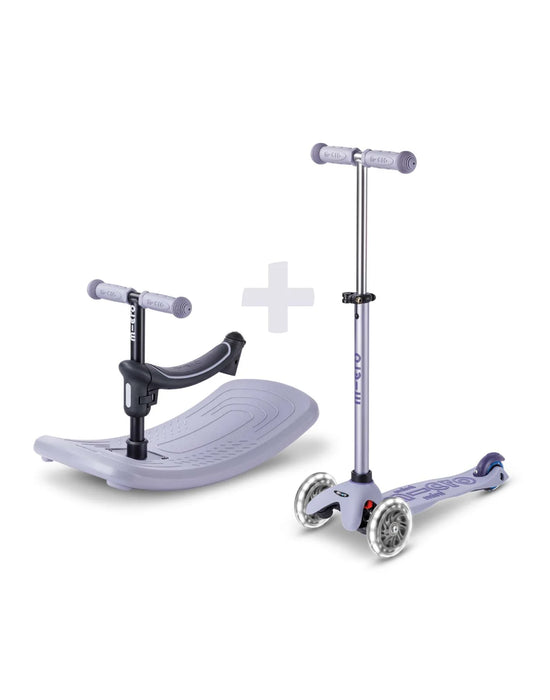 Micro Rock & Go Mini Deluxe LED 3 Wheel Scooter