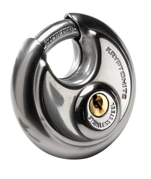 Kryptonite Disc Stainless Steel Key Padlock 70mm