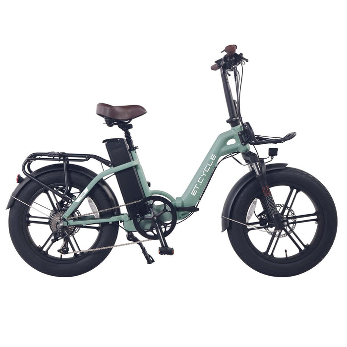 ET Cycle F1000 Folding E-Bike - Green [DISPLAY]