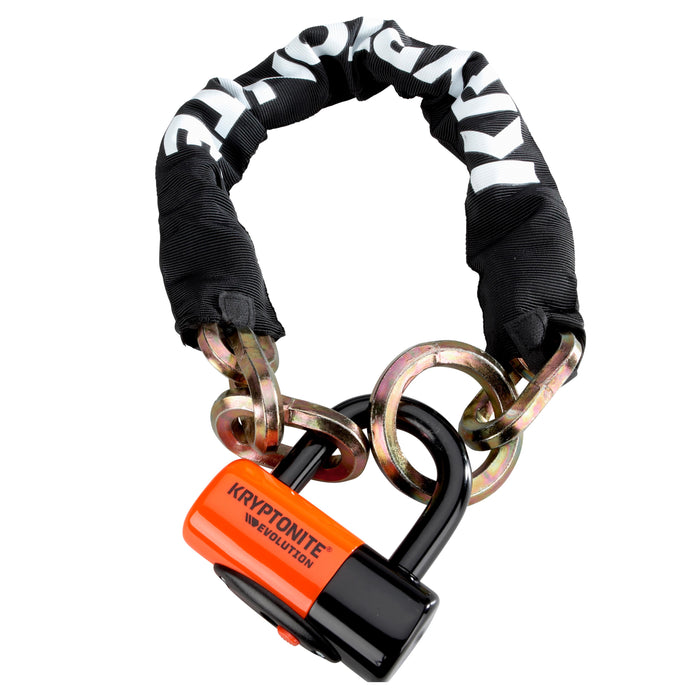 Kryptonite New York Noose 1275 12mm Chain Evolution 14mm Disc Lock - 2.5" (75cm)