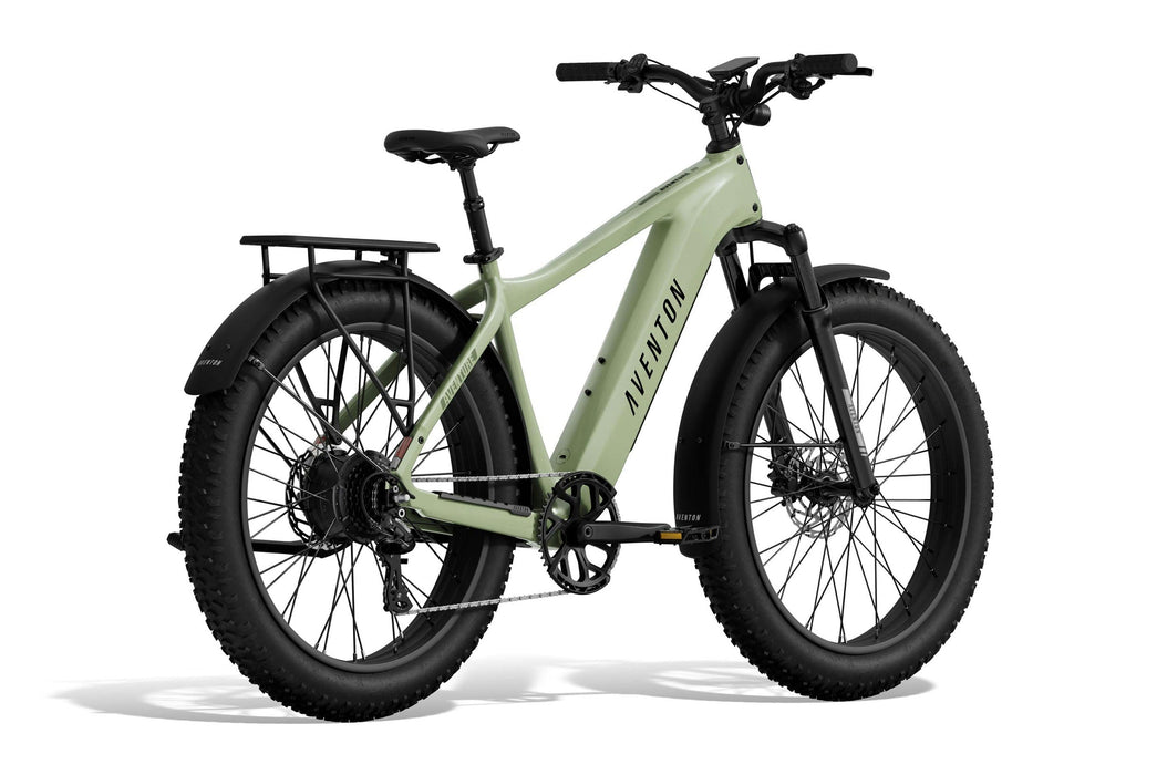 Aventon Aventure 3 Step Over Electric Bike Matcha Rear Side
