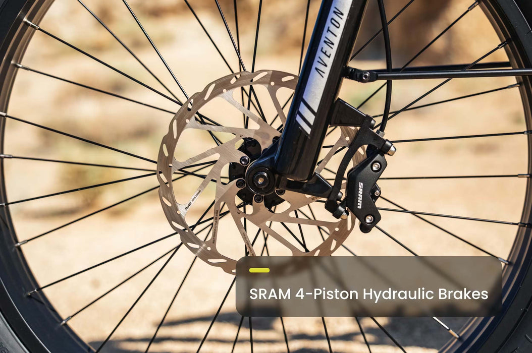 Aventon Aventure M Electric Bike Feature Hydraulic Brakes