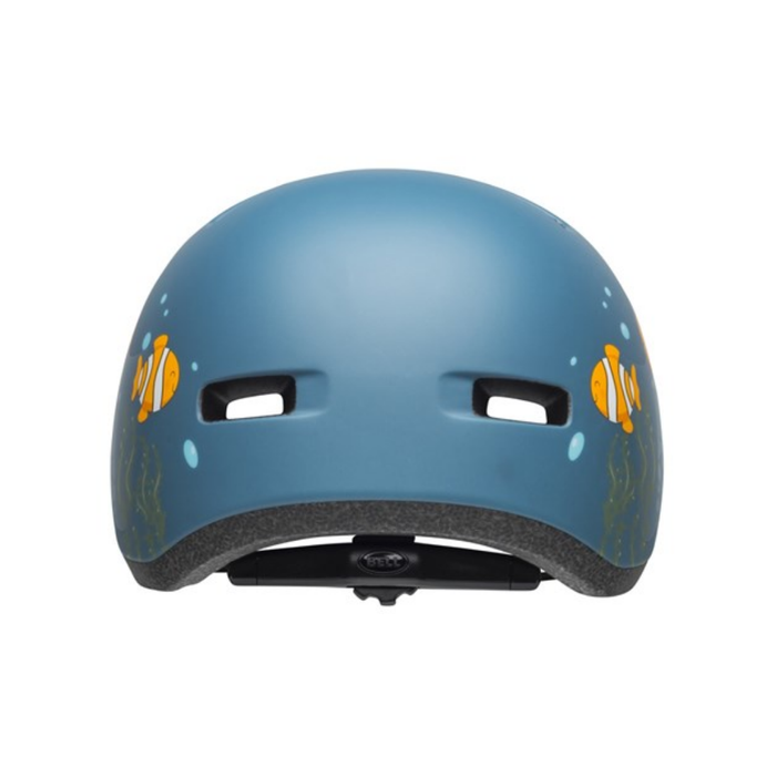 Bell Lil Ripper Matt Grey/Blue Fish Child Helmet