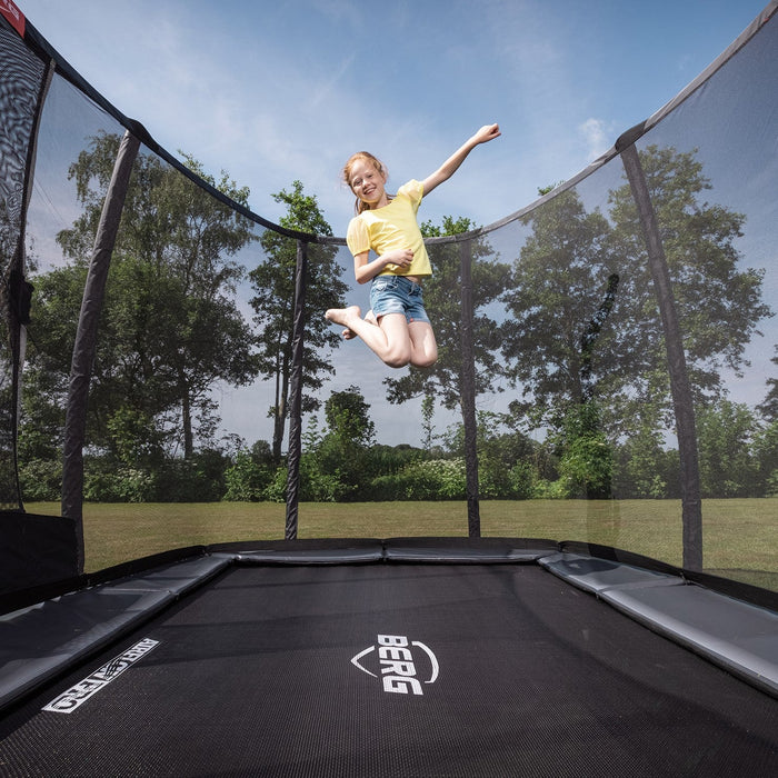 BERG Ultimate Champion Regular 410 Grey + Safety Net DLX Trampoline