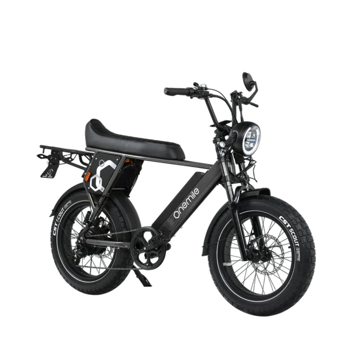 OneMile P40 Pro Scrambler Electric Bike - Black