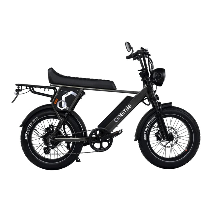 OneMile P40 Pro Scrambler Electric Bike - Black