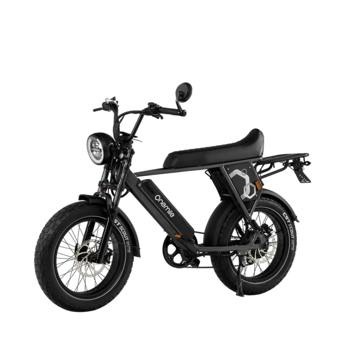 OneMile P40 Pro Scrambler Electric Bike - Black