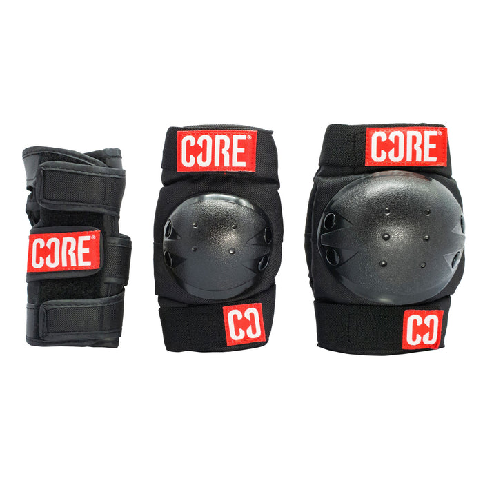 Core Protection Skate Triple Pad Set: Knee / Elbow / Wrist