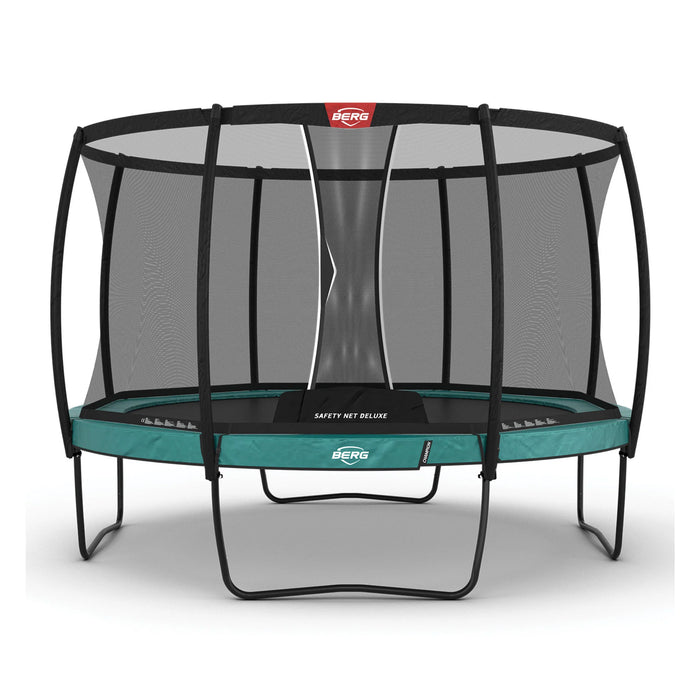 BERG Champion Green + Safety Net Deluxe Trampoline