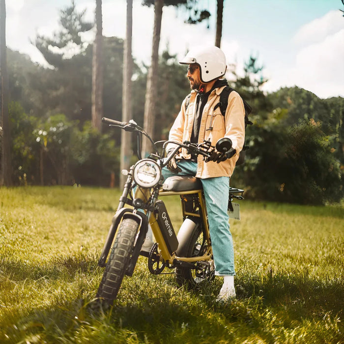 OneMile P40 Pro Scrambler Electric Bike - Forest Green