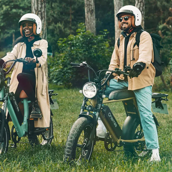 OneMile P40 Pro Scrambler Electric Bike - Forest Green
