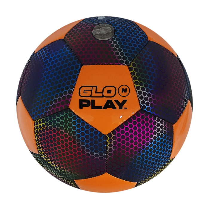 Glo N Play Holographic Soccer Ball with Pump