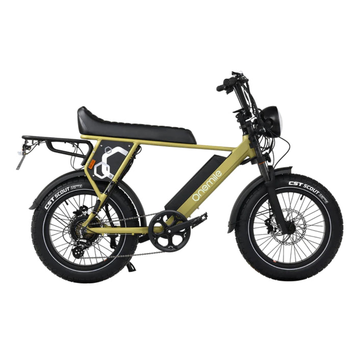 OneMile P40 Pro Scrambler Electric Bike - Forest Green
