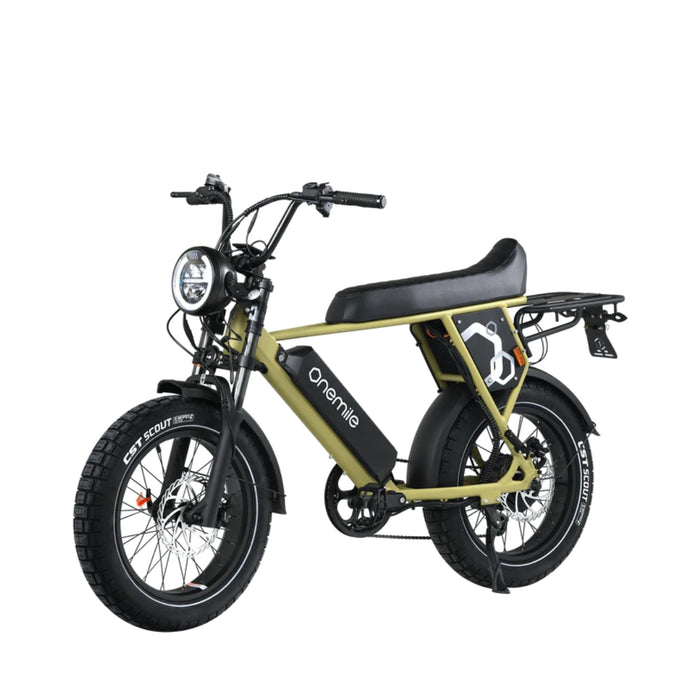 OneMile P40 Pro Scrambler Electric Bike - Forest Green