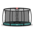 BERG Inground Champion Green + Safety Net Deluxe Trampoline