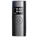 Digital breathalyzer with a black and gray design on a white background