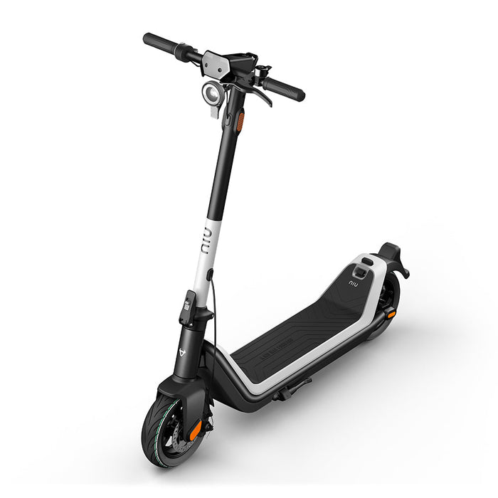 NIU KQI3 Sport Electric Scooter White Front Side Top