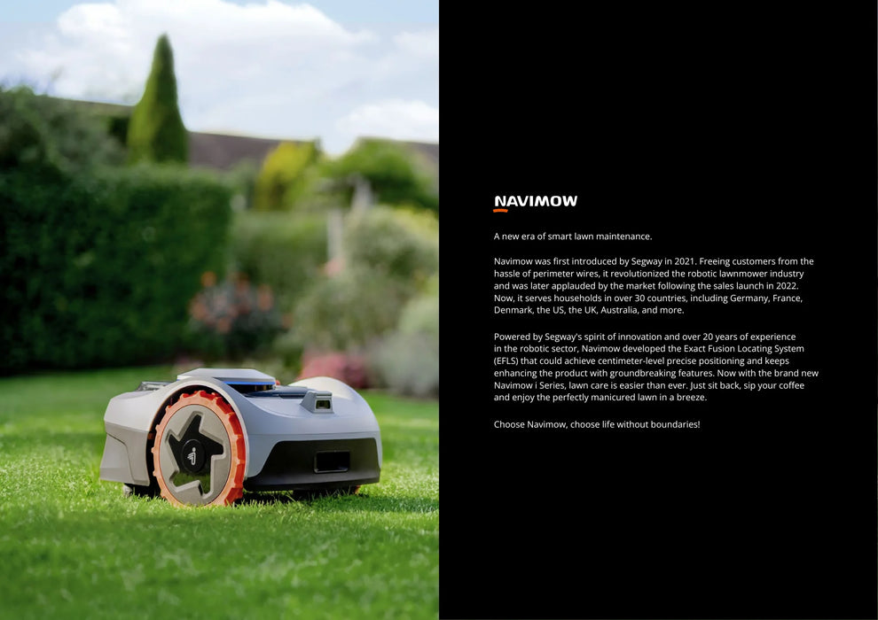 Segway Navimow Robotic Lawn Mower i108 Black