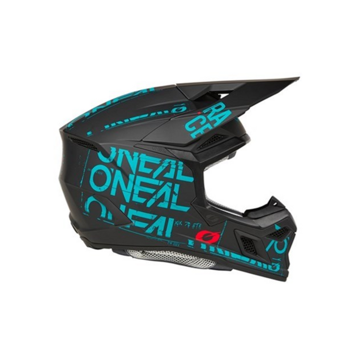 O'NEAL 25 3SRS Helmet Static V.25 | Matte Black - Teal