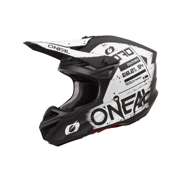 O'NEAL 25 5SRS Helmet Scarz V.25 | Black-White [Pre Order Due Mid-January]