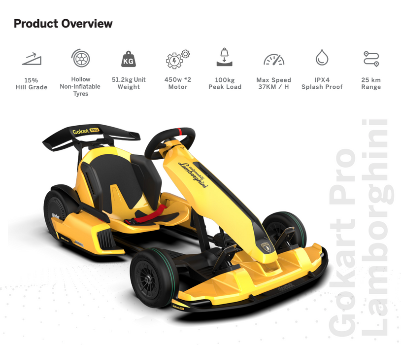 Segway Ninebot Gokart Pro Lamborghini Edition