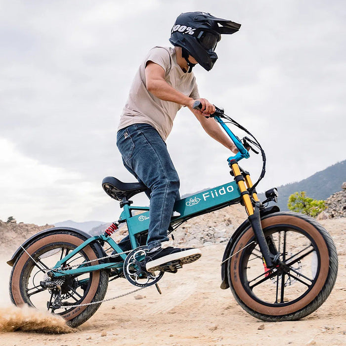 fiido m1 pro electric bike lifestyle riding offroad