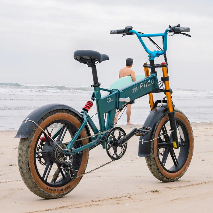 fiido m1 pro electric bike lifestyle static beach