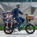 fiido t2 longtail cargo ebike lifestyle family riding city