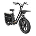fiido t2 longtail cargo ebike grey side front