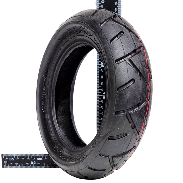 10 x 3.0" Road Tyre to Suit Bexly, Black Edition, Carbon, Machine