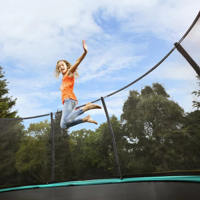 BERG Champion Green + Safety Net Deluxe Trampoline