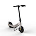 pure advance+ electric scooter platinum silver front side