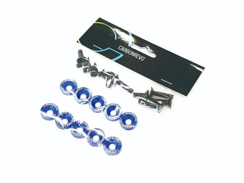 Carbonrevo Aluminium Washers (Blue)