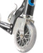 Close up of wheel on Micro Sprite Kids Scooter in Black